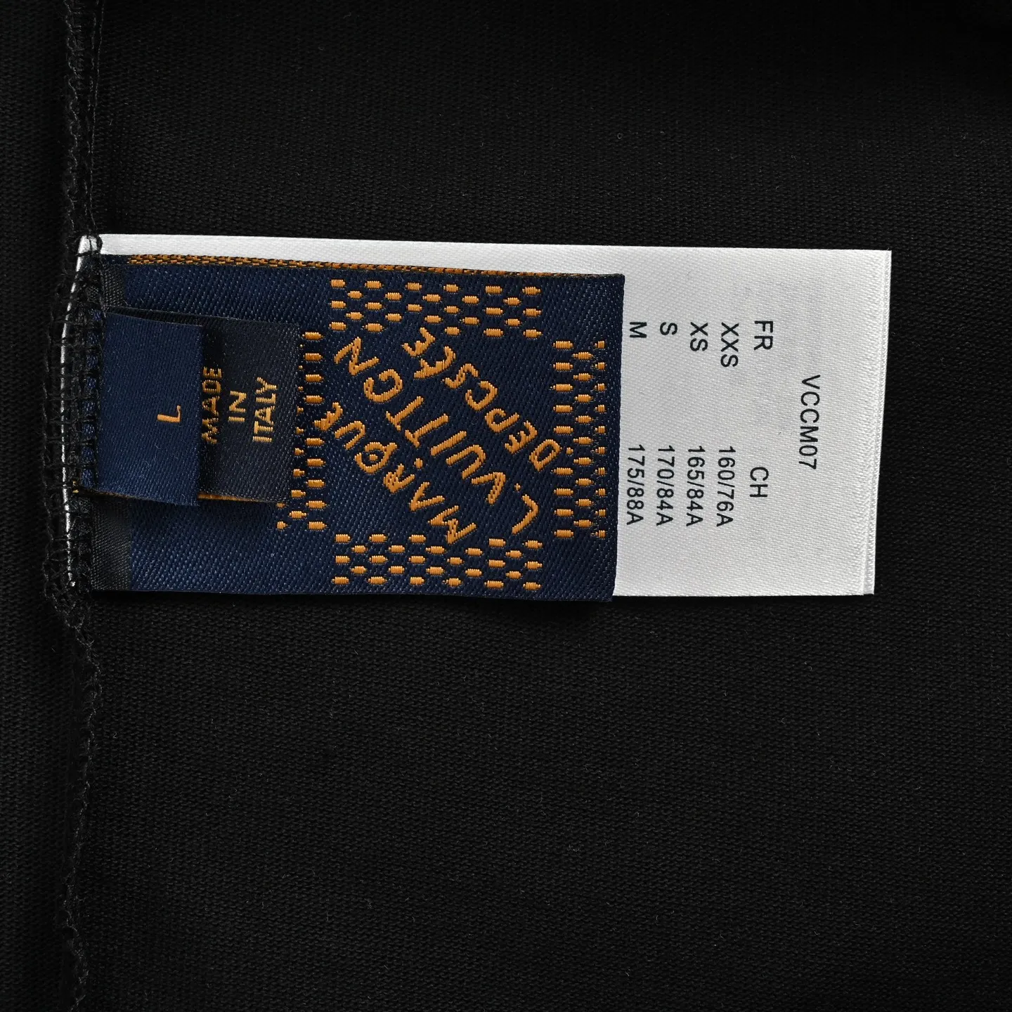 Louis Vuitton/Louis Vuitton flocked logo printed short sleeves